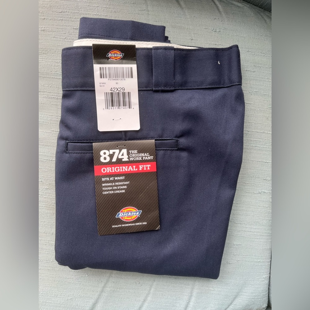 Dickies 874 Work Pants 42x29 Blue original fit
